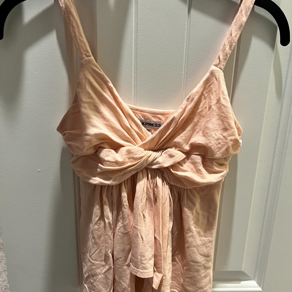 Express Peach Baby Doll Tank Top